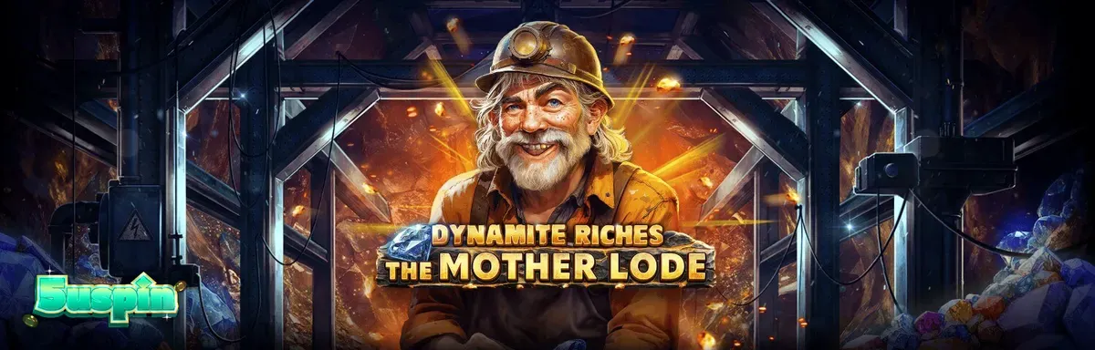 Dynamite Riches The Mother Lode slot game grid